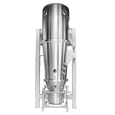 Granulador de fluido vertical de 2500 kg/h, secador de vapor, calefacción