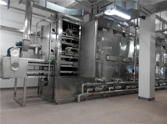 Acero inoxidable 100kg/h DW Mesh Belt Dryer Oven Machine